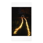 Lighted walkway to Arch of lights Photo Greeting Card