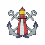 Lighthouse and Anchors embroidered shirts
