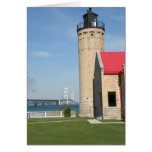 Lighthouse and Mackinac Bridge Card