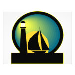 Lighthouse and Sailboat Custom Announcements