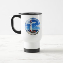 Lighthouse Art Plastic Travel Mug