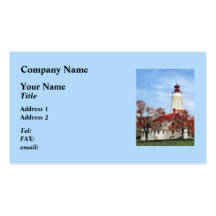 Lighthouse at Sandy Hook Business Card Template