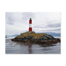 Lighthouse at the end of the world post card