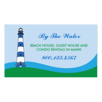 Lighthouse Beach Rental Business Card business cards