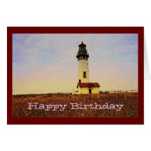 Lighthouse Birthday Card