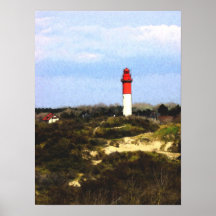 Lighthouse Fresco Print