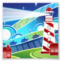 Lighthouse Scene Photo