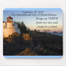 Lighthouse, The International Day of Remembranc... Mouse Pad