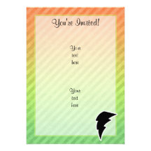 Lightning Bolt Custom Invitations