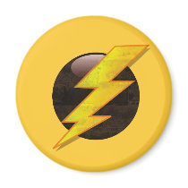Lightning Bolt Refrigerator Magnets