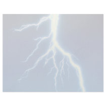 Lightning bolt over blue background personalized letterhead