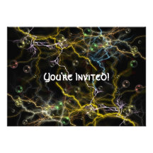 Lightning Bubble Invitation