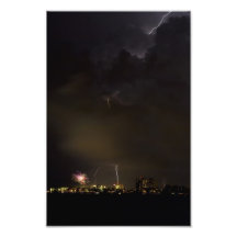 Lightning & Fireworks Photograph