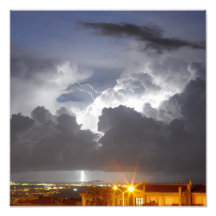 Lightning from Sardinia - Italy Photographic Print