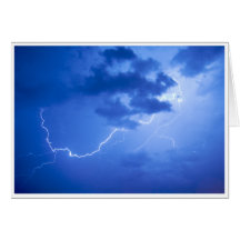 Lightning Greeting Card