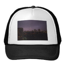lightning on top of the cn tower hat