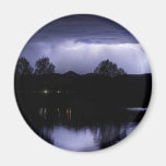 Lightning Over Coot Lake Magnets