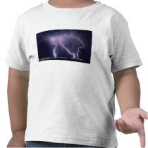 Lightning over Salt Lake Valley, Utah. Tee Shirts