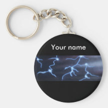 Lightning painting key chain