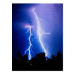 Lightning storm in Ukraine Post Card