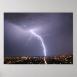 Lightning Strike Thunderstorm Toronto Canada posters