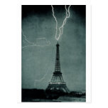 Lightning Strikes the Eiffel Tower, 1902 Postcards
