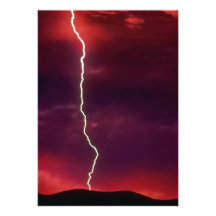 Lightning texture personalized invitations