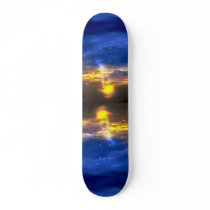 Lightning texture custom skate board