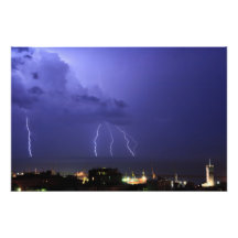 Lightnings in Genova Photo