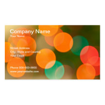 Lights Blur Business Card