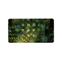 Lights in the City Abstract Art Address Label