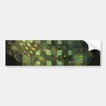 Lights in the City Abstract Art Bumper Sticker