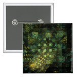 Lights in the City Abstract Art Button (square)