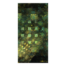 Lights in the City Abstract Art Photo Card