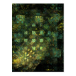 Lights in the City Abstract Art Postcard