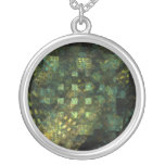 Lights in the City Abstract Silver Necklace