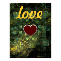 Lights in the City Love Postcard