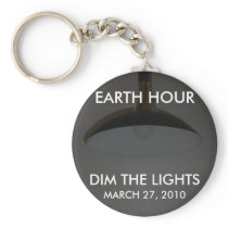 Lights On / Off - Dim the Lights for Earth Hour Key Chains