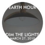Lights On / Off - Dim the Lights for Earth Hour Sticker