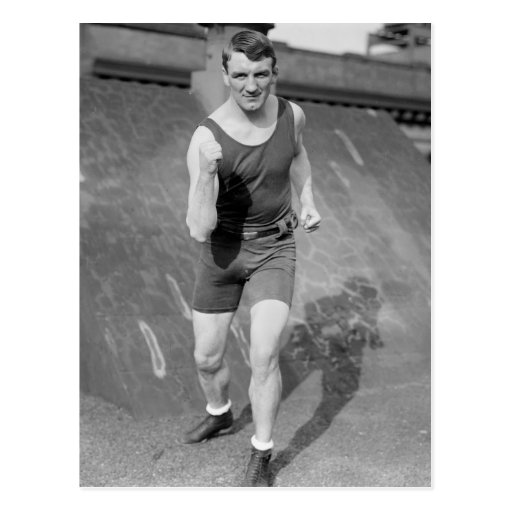 Lightweight Boxer Fred Welsh, early 1900s Postcard