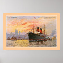 Ligne française affiche "de la Lorraine de La"