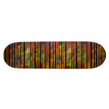 Ligne planche à roulettes d'arc-en-ciel