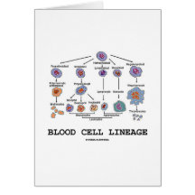 Lignée de globule sanguin (médecine de santé de bi cartes de vœux