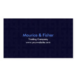 Lignes bleues carte de visite moderne