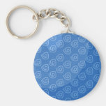 Lignes bleues Keychain porte-clés