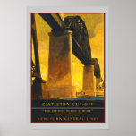 Lignes centrales de New York de coupure de Castlet Posters