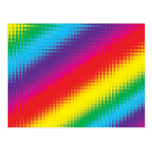 Lignes d'arc-en-ciel de Digitals Cartes Postales