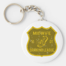 Ligue potable de sage-femme porte-clef