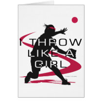 Like a girl D Greeting Cards