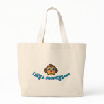 Like A Monkey Large Tote Bag
